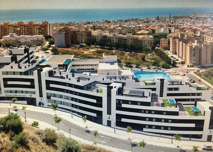 Апартаменты Bright Apartment, Community Pool And Own Private Pool On Splendid Terrace, Garage, 900m, Mountains 200m *